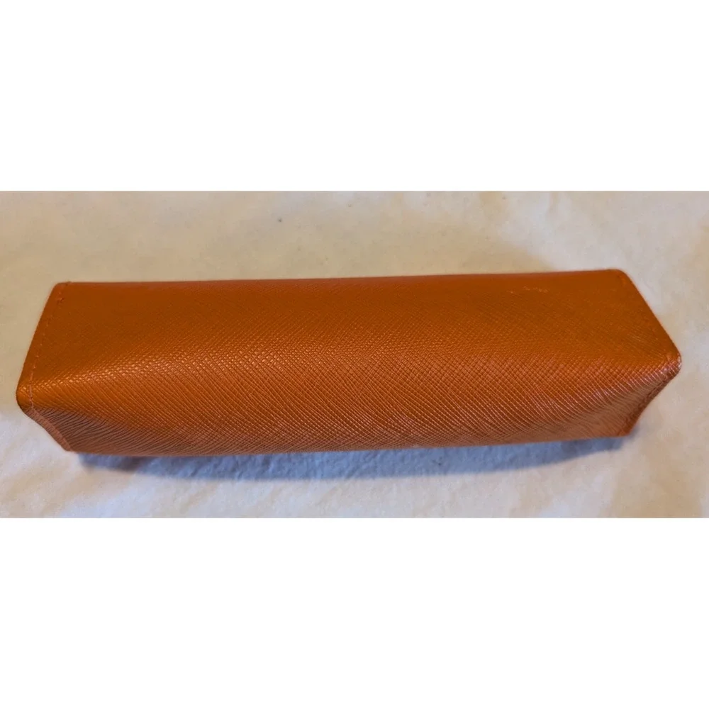 Tory Burch Eyeglass Sunglass‎ Case SMALL Orange Designer